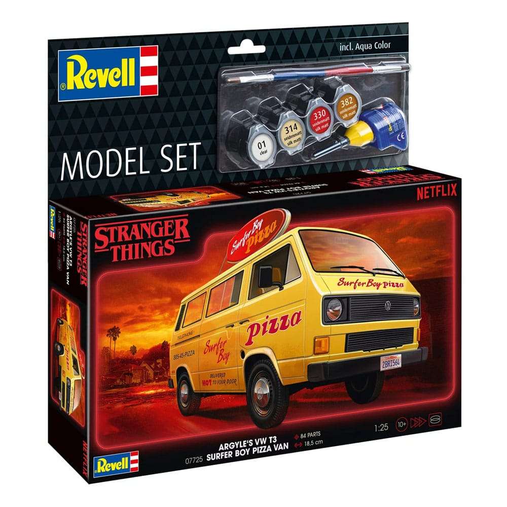 Stranger Things Modellbausatz-Set 1/25 VW T3 Bus Surfer Boy (Aqua Color) 19 cm – Bild 3