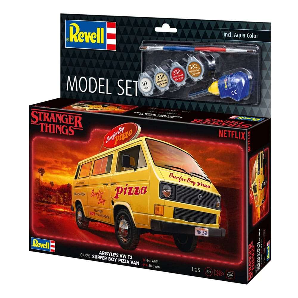 Stranger Things Modellbausatz-Set 1/25 VW T3 Bus Surfer Boy (Aqua Color) 19 cm – Bild 5