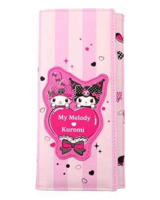 Sanrio Pink Black Party Series Geldbörse Kuromi & My Melody