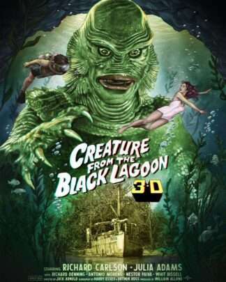 Der Schrecken vom Amazonas Kunstdruck Creature from the Black Lagoon (3D Variant) by Ruiz Burgos 61 x 46 cm - ungerahmt