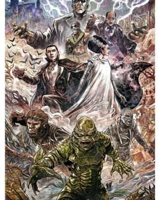 Universal Monsters Kunstdruck Universal Monsters by Vincenzo Riccardi 61 x 41 cm - ungerahmt