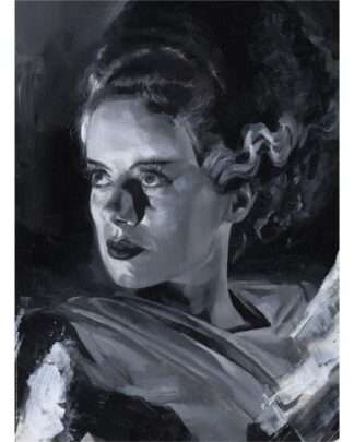 Frankensteins Braut Kunstdruck Bride of Frankenstein by Chris Valentine 41 x 31 cm - ungerahmt