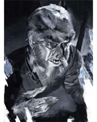 Der Wolfsmensch Kunstdruck The Wolf Man by Chris Valentine 41 x 31 cm - ungerahmt