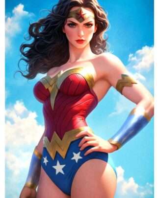 DC Comics Kunstdruck Justice League Trinity: Wonder Woman 61 x 41 cm - ungerahmt