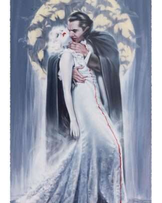 Dracula Kunstdruck The Kiss by Olivia De Berardinis 70 x 43 cm - ungerahmt