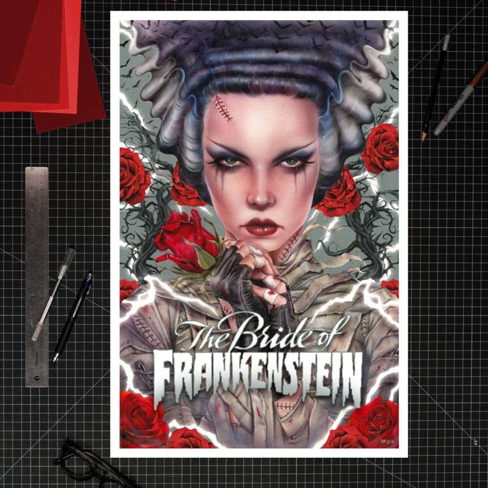 Frankensteins Braut Kunstdruck Bride Afterlife by Brian M. Viveros 61 x 41 cm - ungerahmt – Bild 2