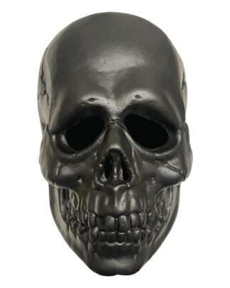Don Post Vinyl Maske Black Skull
