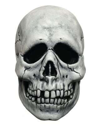 Don Post Vinyl Maske White Skull