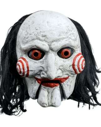Saw Latex-Maske mit Kunsthaar Billy Puppet Moving Mouth