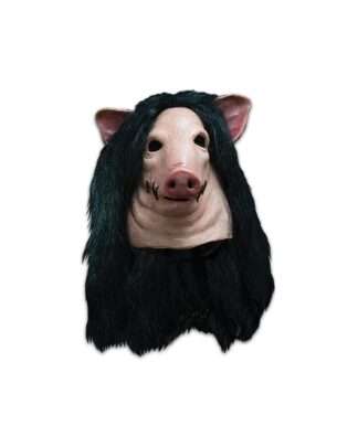 Saw Latex-Maske mit Kunsthaar Pig