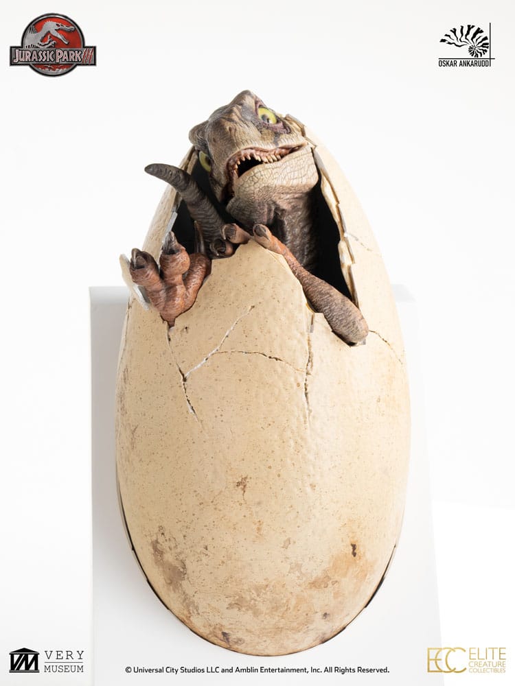 Jurassic Park III ECC Elite Creature Line Statue White Queen Hatching Egg 13 cm – Bild 2