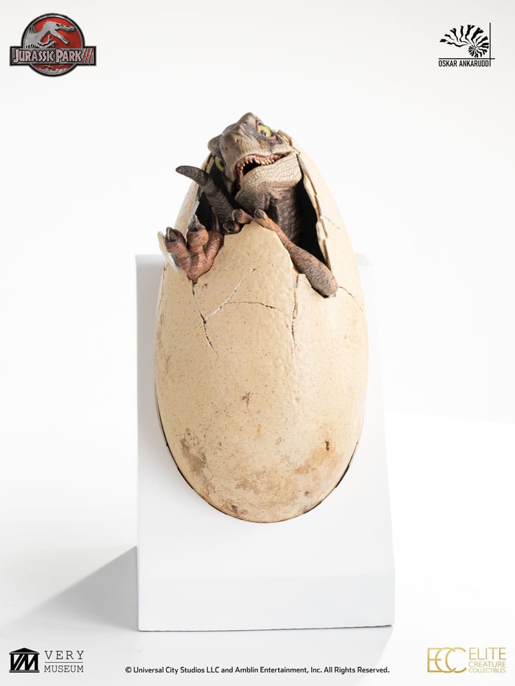 Jurassic Park III ECC Elite Creature Line Statue White Queen Hatching Egg 13 cm – Bild 3