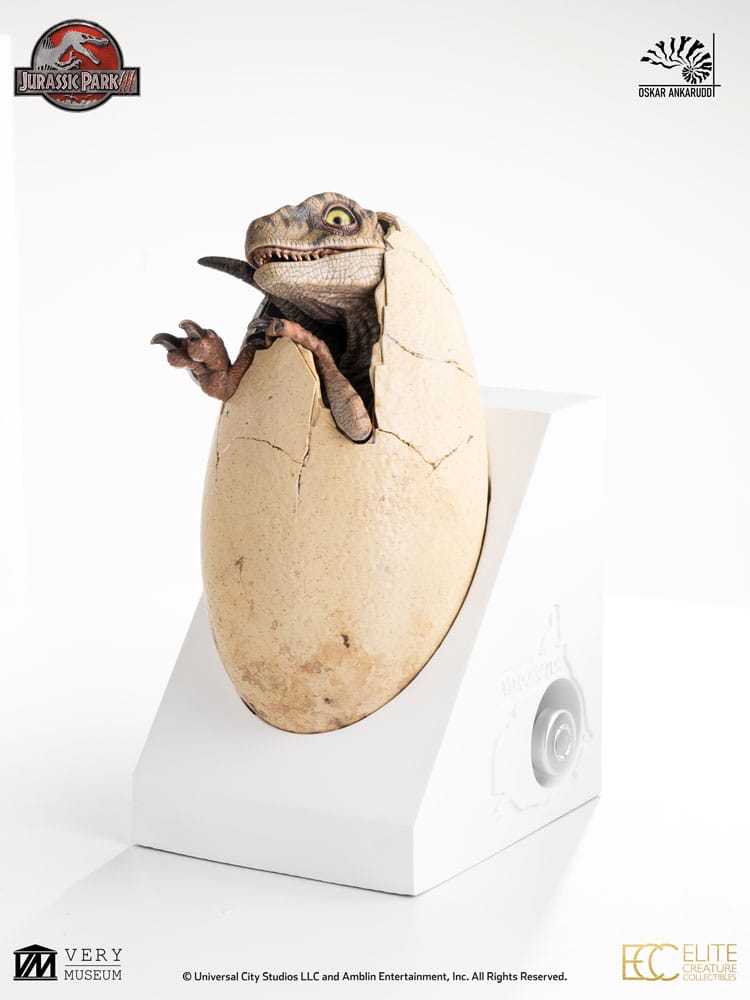 Jurassic Park III ECC Elite Creature Line Statue White Queen Hatching Egg 13 cm – Bild 4