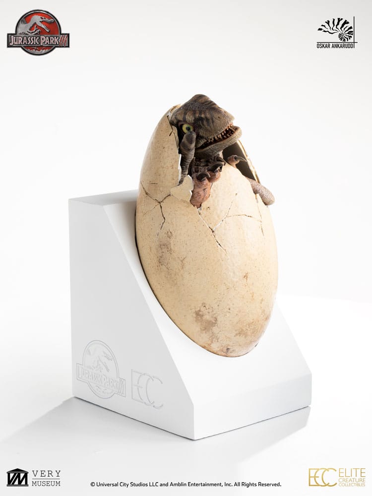 Jurassic Park III ECC Elite Creature Line Statue White Queen Hatching Egg 13 cm – Bild 5