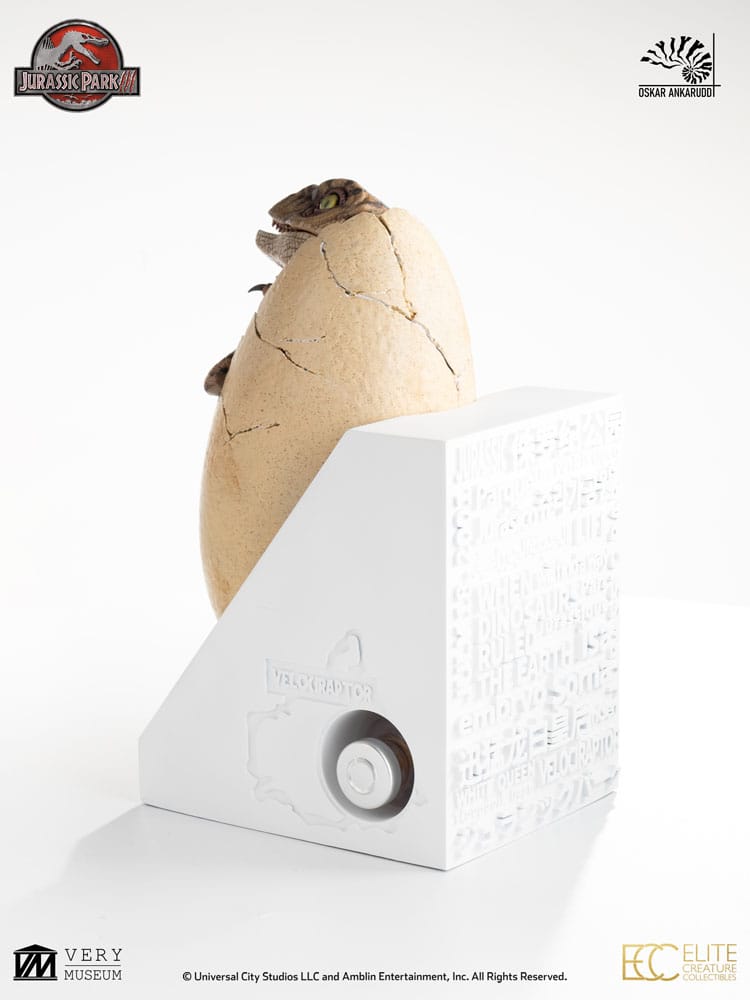 Jurassic Park III ECC Elite Creature Line Statue White Queen Hatching Egg 13 cm – Bild 7