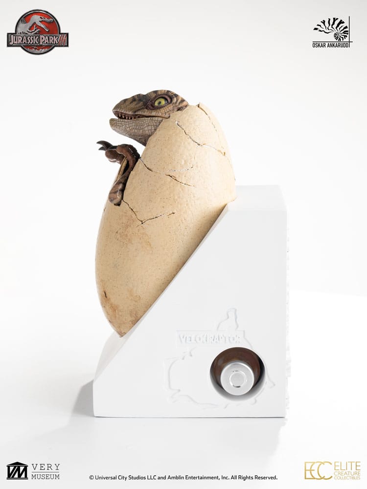 Jurassic Park III ECC Elite Creature Line Statue White Queen Hatching Egg 13 cm – Bild 8