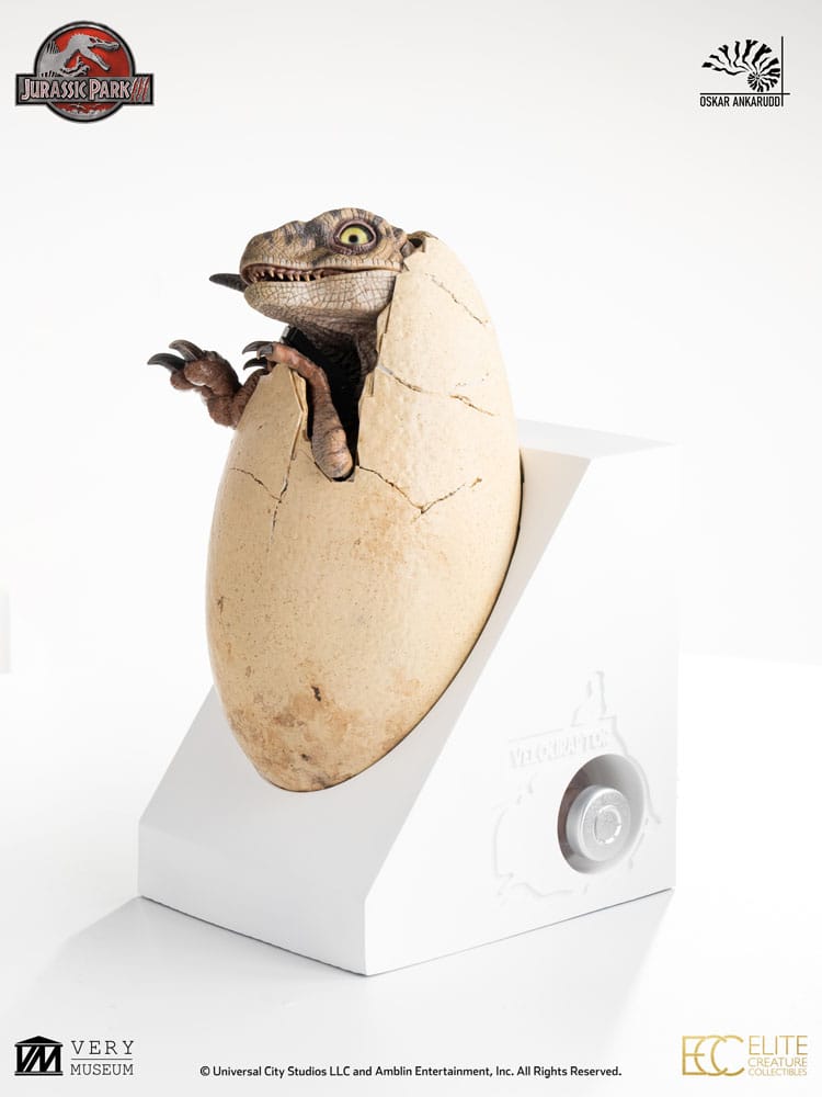 Jurassic Park III ECC Elite Creature Line Statue White Queen Hatching Egg 13 cm – Bild 10