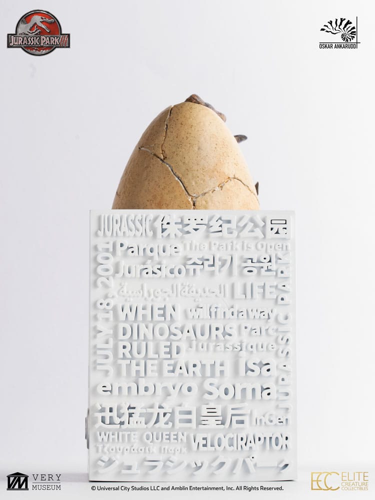 Jurassic Park III ECC Elite Creature Line Statue White Queen Hatching Egg 13 cm – Bild 12