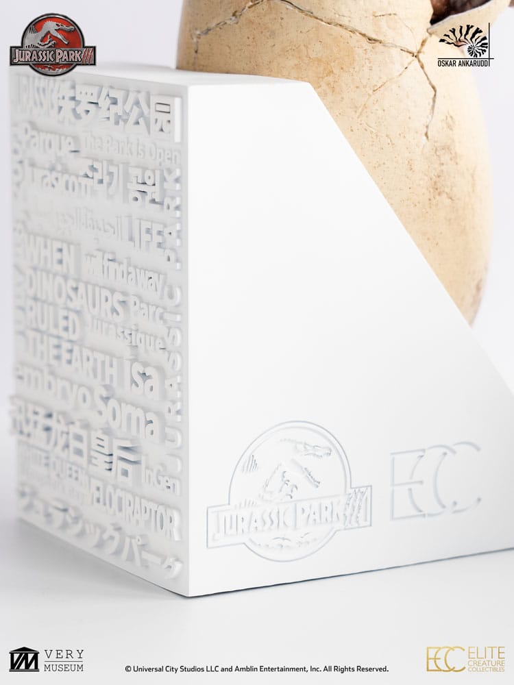 Jurassic Park III ECC Elite Creature Line Statue White Queen Hatching Egg 13 cm – Bild 15