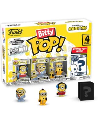 Minions Bitty POP! Vinyl Figuren 4er-Pack Roller Skating Stuart 2,5 cm