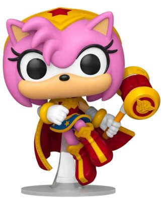 DC x Sonic the Hedgehog POP! Heroes Vinyl Figur Amy as Wonder Woman 9 cm