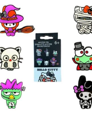 Hello Kitty by Loungefly Ansteck-Pins Blind Box Halloween Display (12)