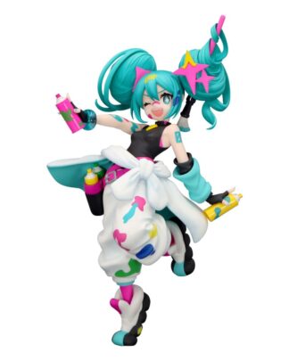 Hatsune Miku Trio-Try-iT PVC Statue Miku Paint Girl 19 cm   - Beschädigte Verpackung