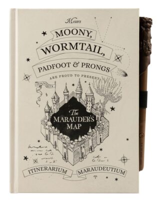 Harry Potter Premium Notizbuch A5 mit Licht Marauder's Map