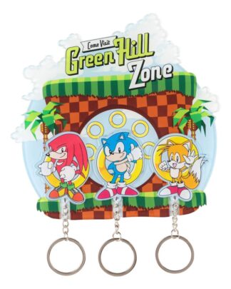 Sonic the Hedgehog Schlüsselbrett inkl. 3 Schlüsselanhänger