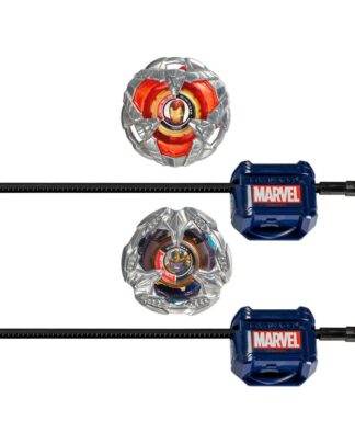 Beyblade X Marvel Collab Iron Man 4-80B vs. Thanos 4-60P