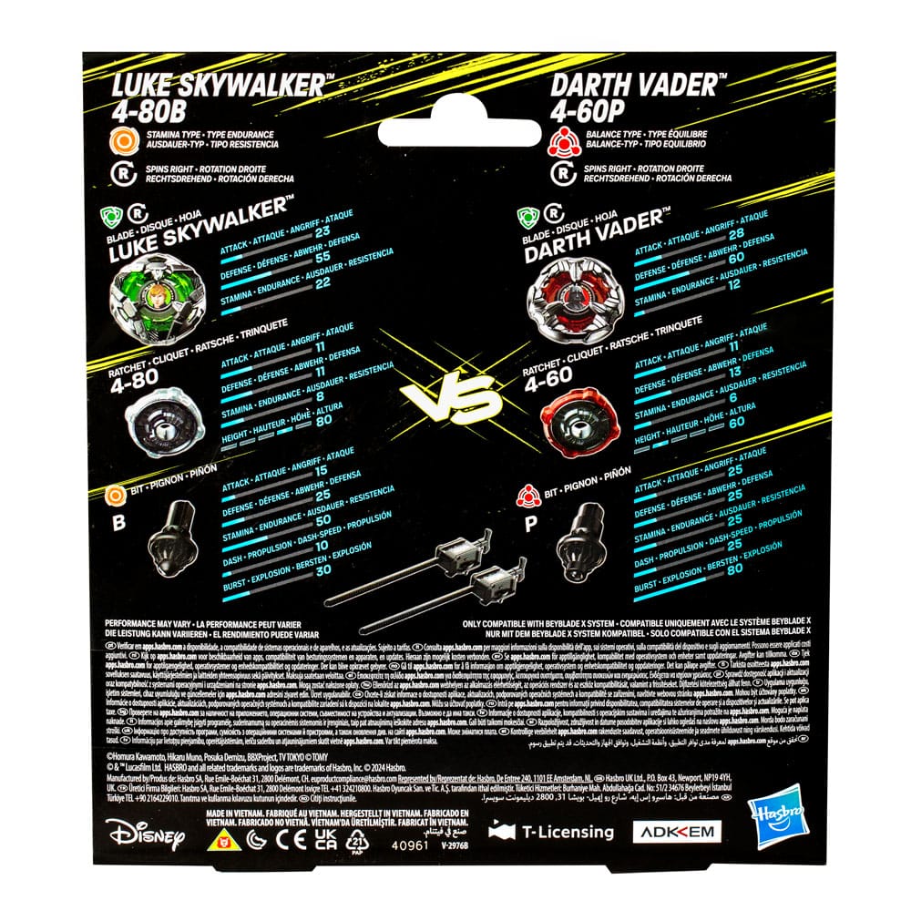 Beyblade X und Star Wars Collab Luke Skywalker 4-80B vs. Darth Vader 4-60B – Bild 2
