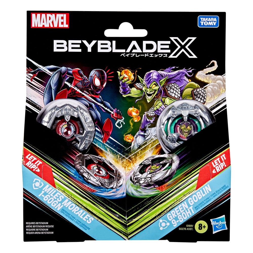 Beyblade X und Marvel Collab Miles Morales 1-60GN vs. Green Goblin 9-80HT – Bild 6