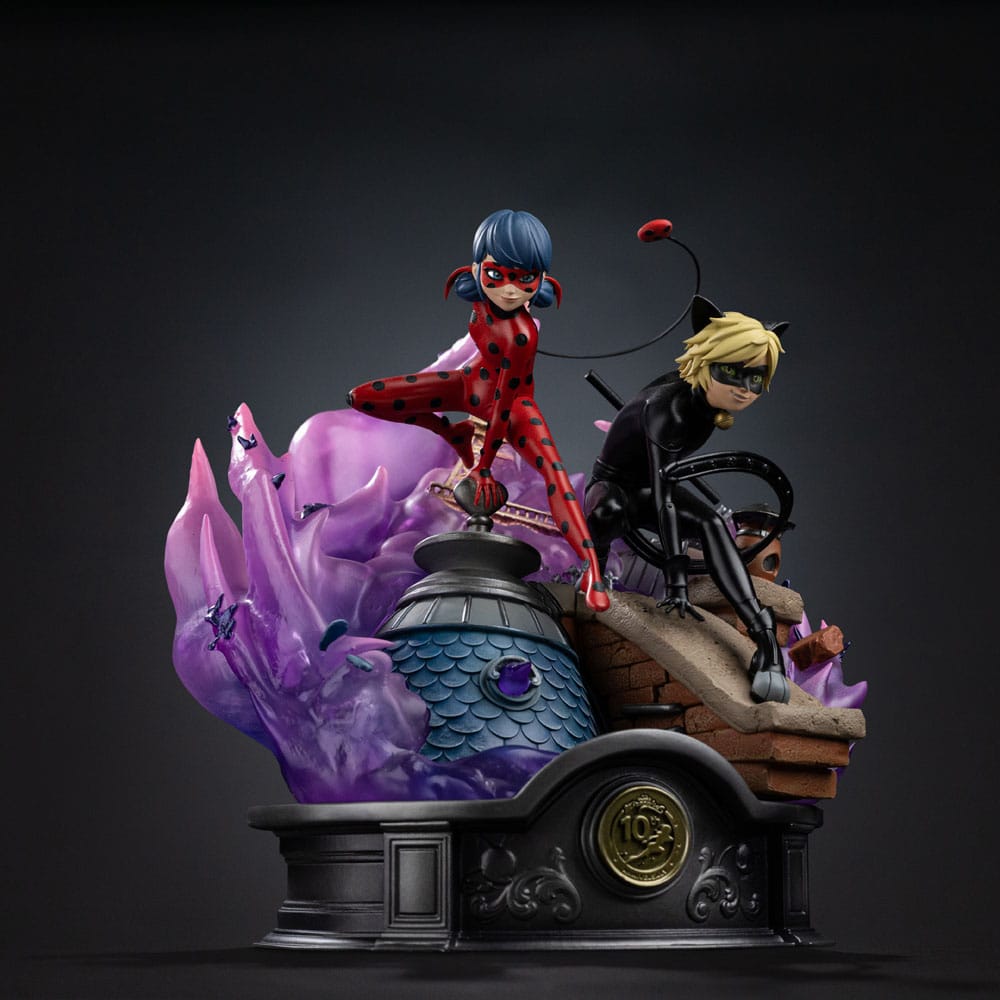 Miraculous Deluxe Art Scale Statue 1/10 Lady Bug and Cat Noir Signed Edition 23 cm – Bild 4