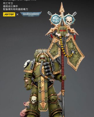 Warhammer 40,000 Actionfigur Death Guard Plague Marine Icon bearer with Boltgun and Plague knife 12 cm