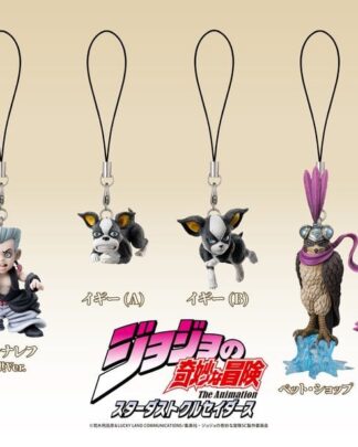 JoJo's Bizarre Adventure: Stardust Crusaders Minifiguren Set Chozo Mascot Strap Collection Blind Box (6)