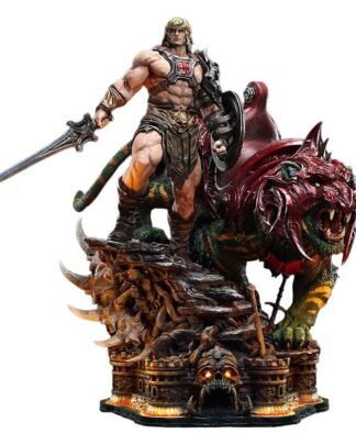 Masters of the Universe Real Elite Masterline Series Statue 1/4 He-Man & Battle Cat 86 cm