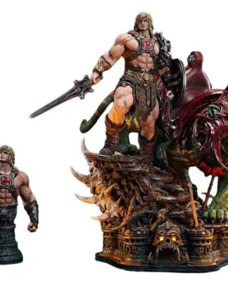 Masters of the Universe Real Elite Masterline Series Statue 1/4 He-Man & Battle Cat Ultimate Version 86 cm