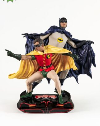 DC Comics PVC Diorama Statue 1/8 Batman & Robin 1966 23 cm  - Beschädigte Verpackung
