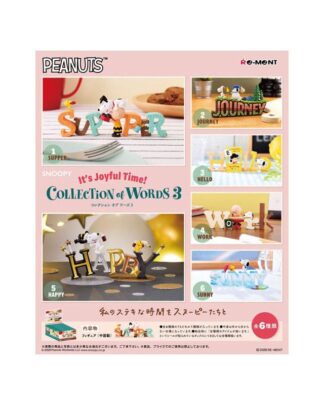 Peanuts Minifiguren Snoopy Collection of Words 3 Display (6)