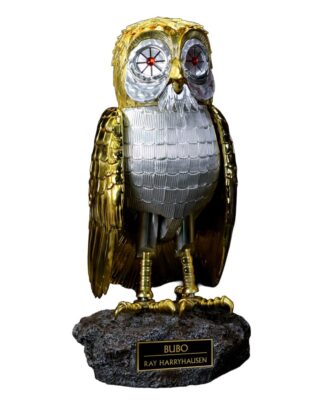 Kampf der Titanen Statue Ray Harryhausens Bubo Gold Patina Edition Deluxe Ver. 34 cm