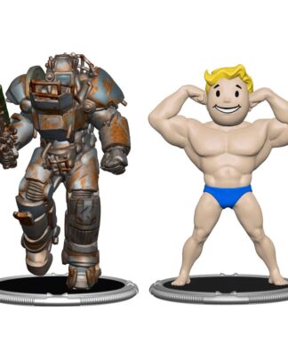 Fallout Minifiguren 2er-Pack Set E Raider & Vault Boy (Strong) 7 cm       - Beschädigte Verpackung