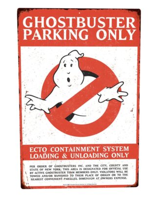 Ghostbusters Meยญtallยญschild Parking