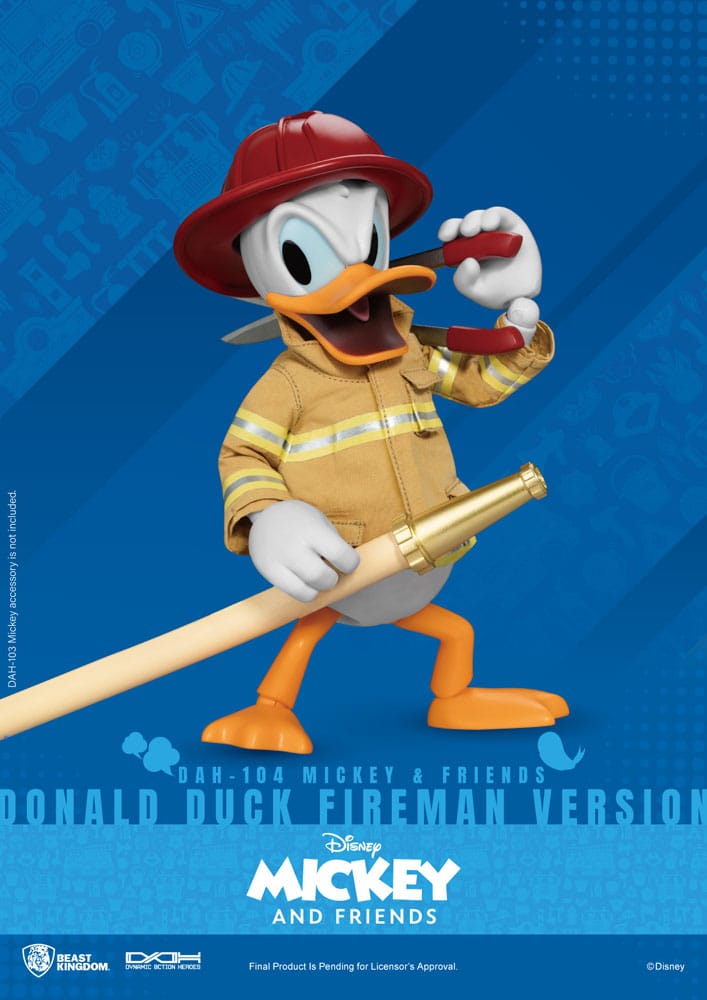 Mickey & Friends Dynamic 8ction Heroes Actionfigur 1/9 Donald Duck Fireman Ver. 24 cm – Bild 2