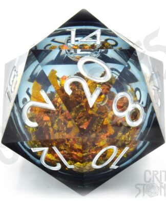 CritStones Liquid Core Würfel D20 King Midas 5 cm