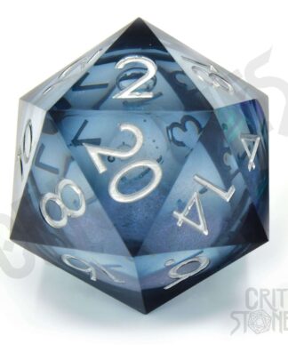 CritStones Liquid Core Würfel D20 Ocean Orb 5 cm