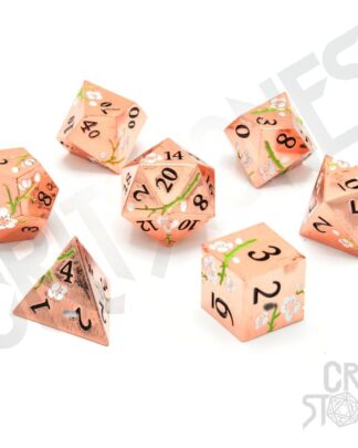 CritStones Metal Würfel Set Pink Blossom (7)