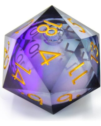 CritStones Liquid Core Würfel D20 Twilight Ether 5 cm