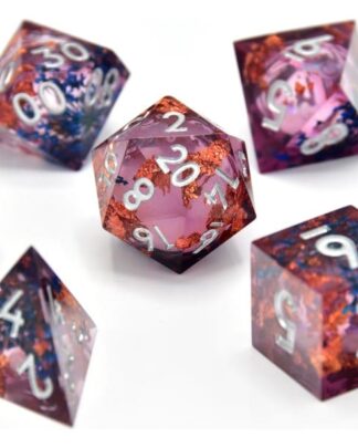 CritStones Liquid Core Würfel Set Fey Mist (7)