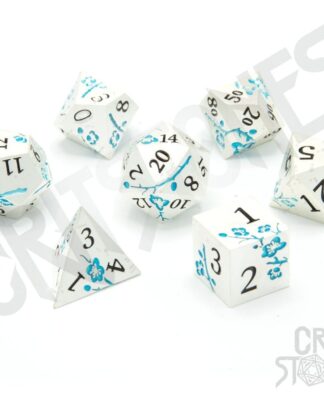 CritStones Metal Würfel Set Iris Blossom (7)