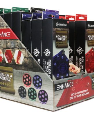 Enhance Tabletop Roll on a Scroll Würfeltasche mit Würfel Sortiment (15)